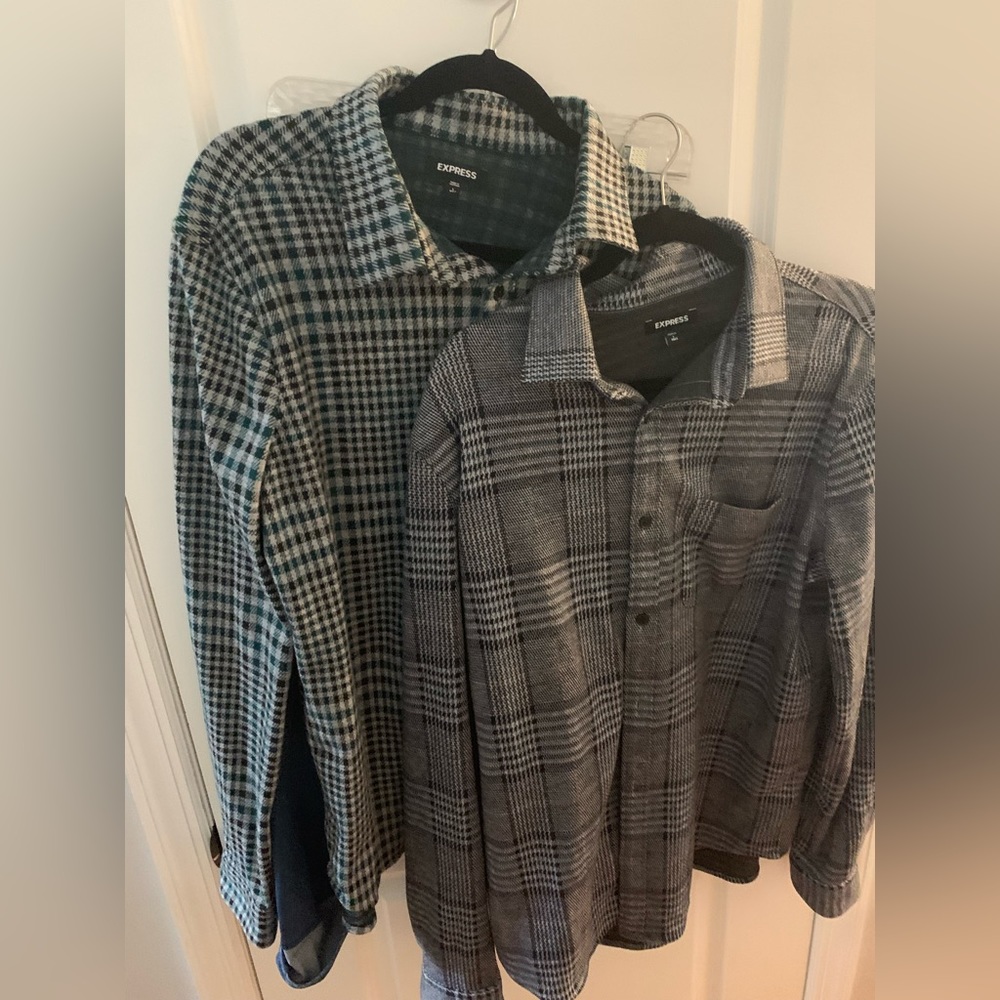 Men’s Express Flannel Shirt NWOT bundle